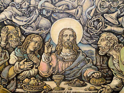 Oil painting of Jesus Christ at The Last Supper by Litvinov Oleg Arkad’yevich