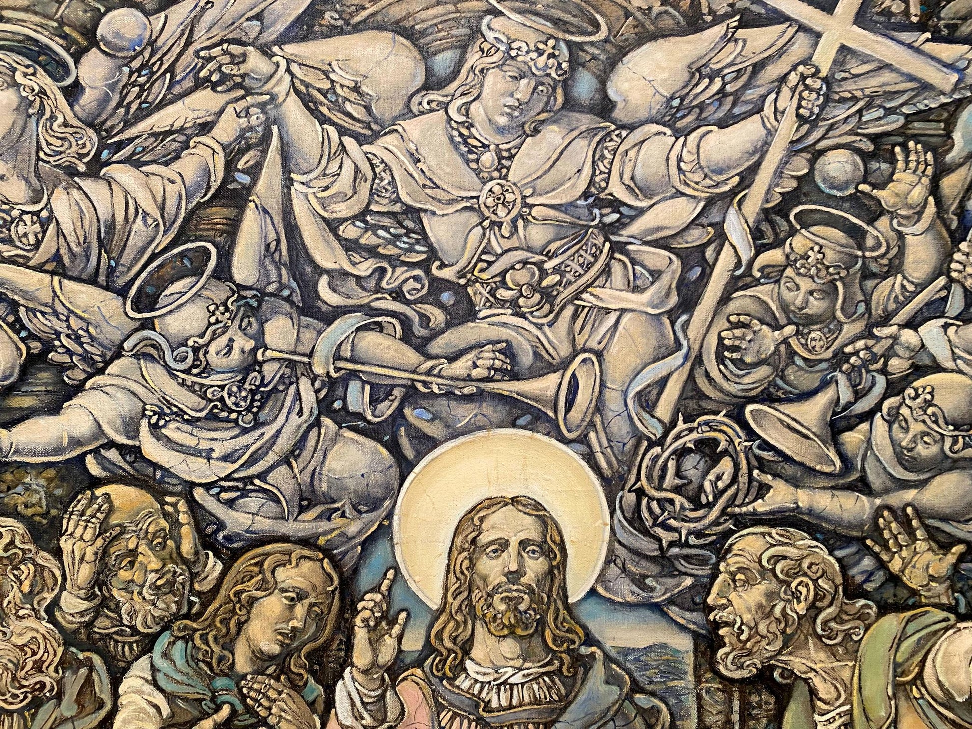 Detailed Last Supper oil painting by Litvinov Oleg Arkad’yevich