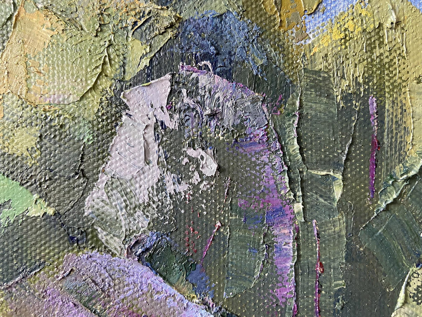 Textured impasto oil portrait by Gaponchenko Ivan Ivanovich, Poltava region