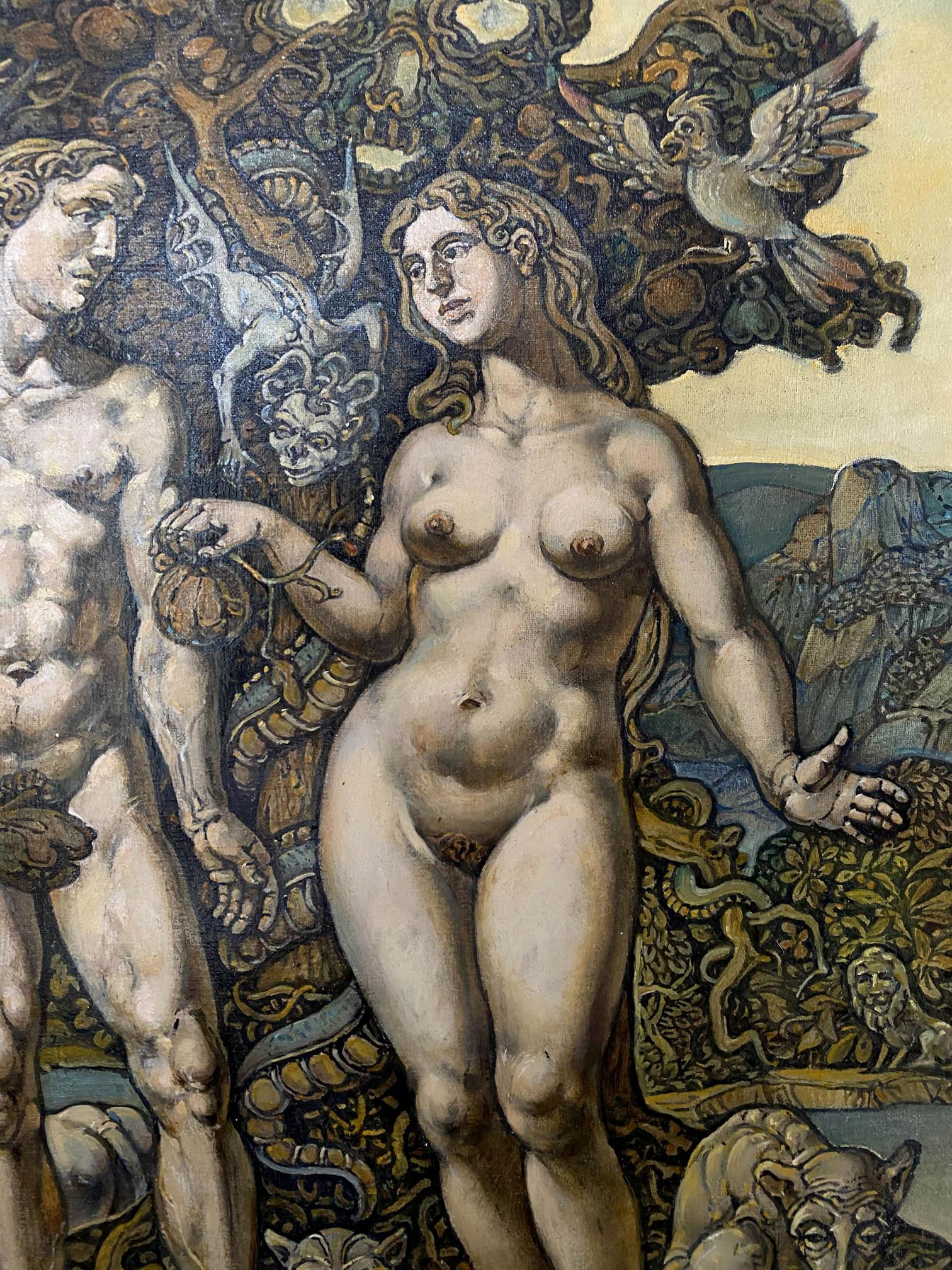 Oil painting of nude Eve by Litvinov Oleg Arkad’yevich