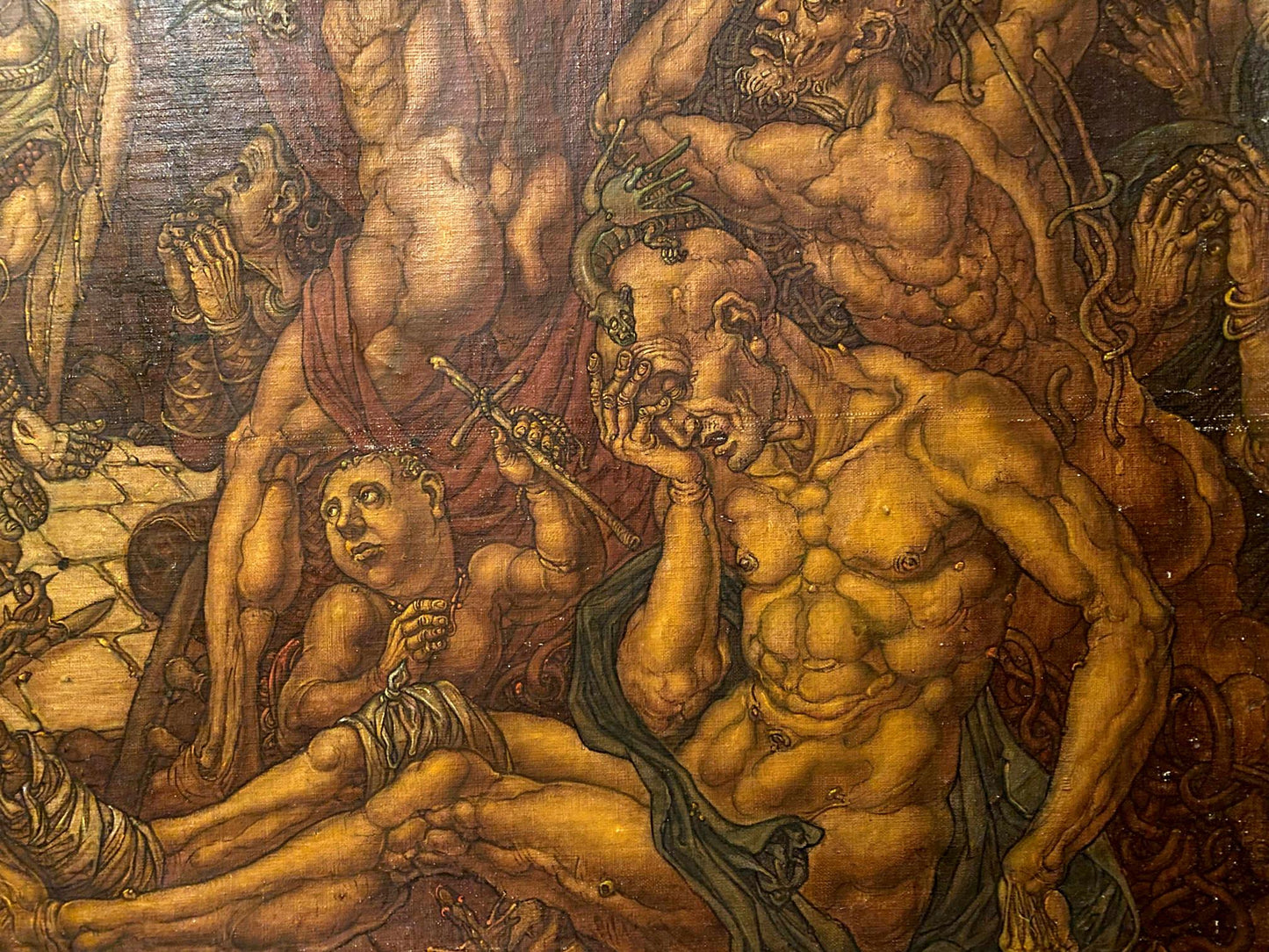 Detailed oil painting Descent from the Cross by Litvinov Oleg Arkad’yevich