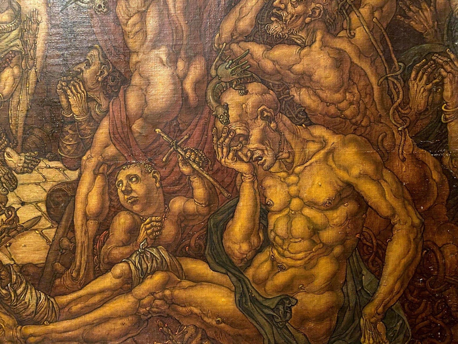 Detailed oil painting Descent from the Cross by Litvinov Oleg Arkad’yevich