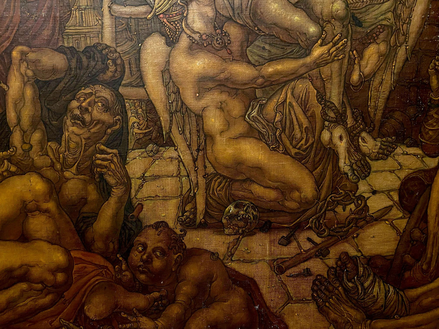 Detailed oil painting Descent from the Cross by Litvinov Oleg Arkad’yevich