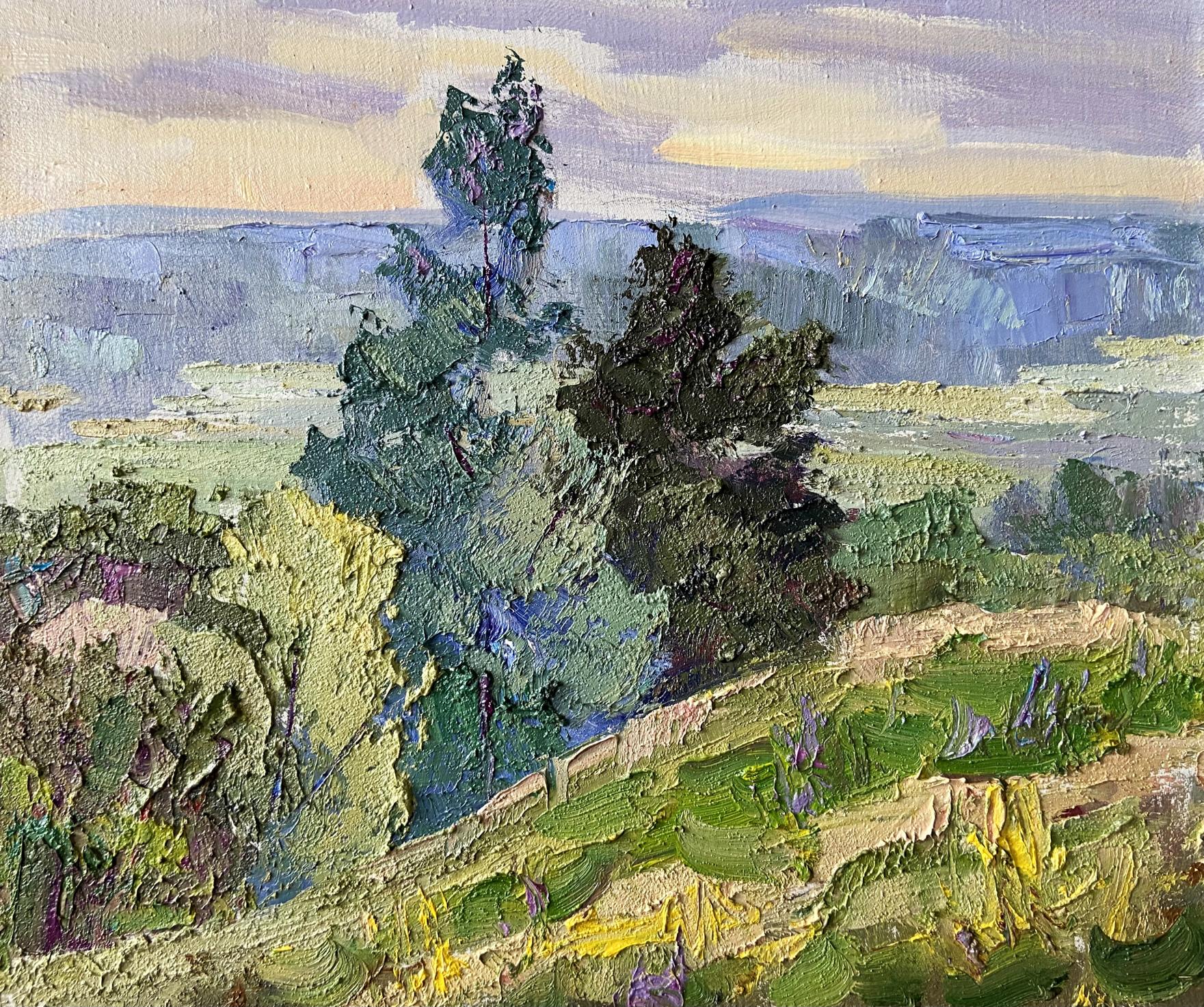 Impasto oil painting Early morning came by Gaponchenko Ivan Ivanovich