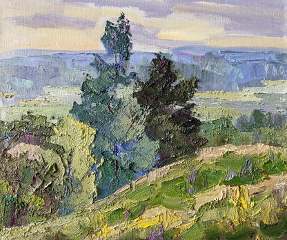 Impasto oil painting Early morning came by Gaponchenko Ivan Ivanovich