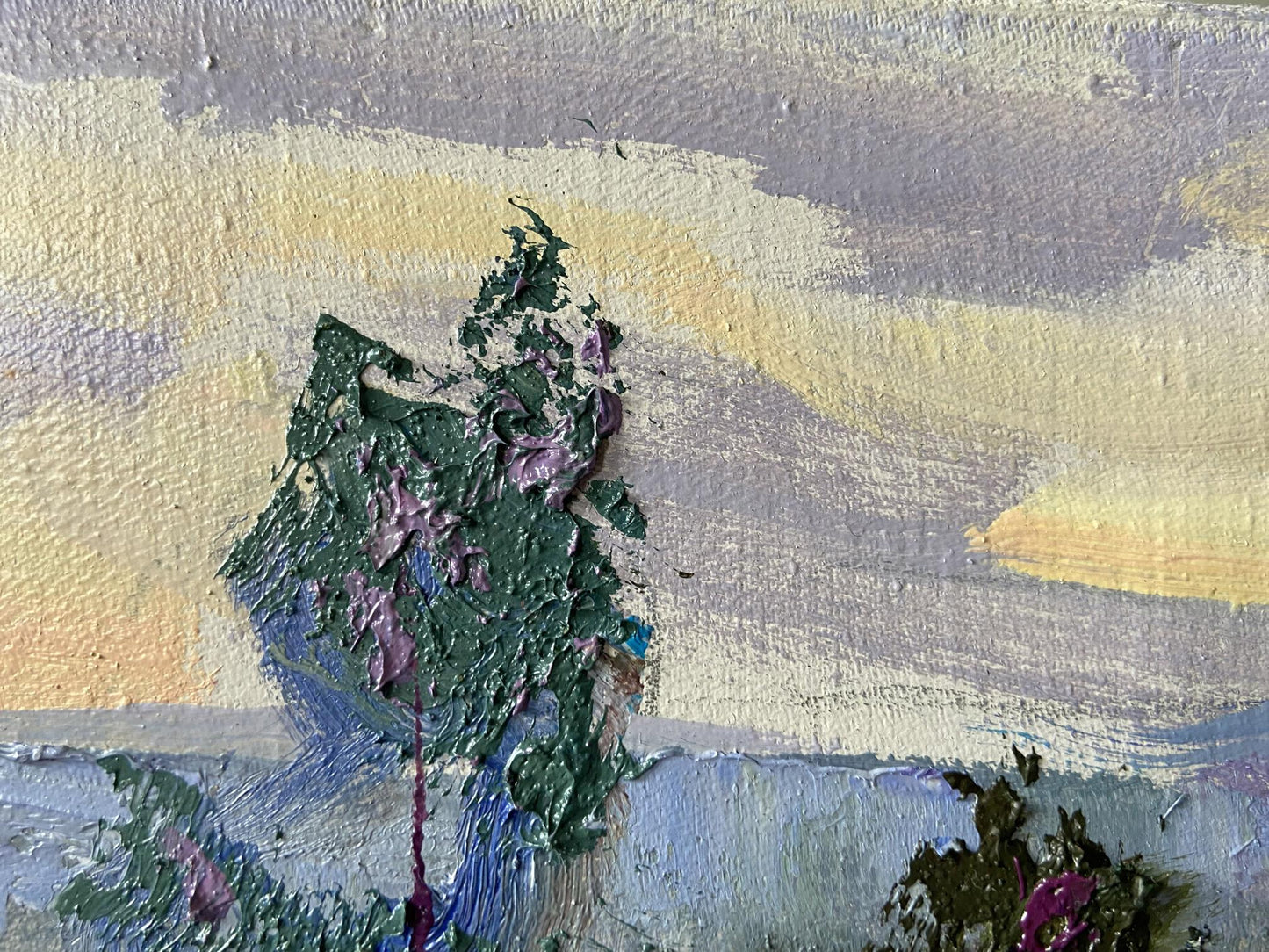 Impressionistic oil painting Early morning came by Gaponchenko Ivan Ivanovich