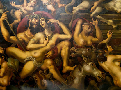 Oil painting Abduction by Litvinov Oleg Arkad’yevich with nude figures