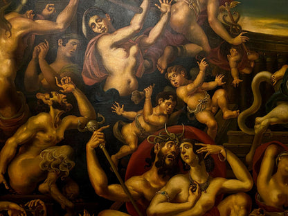 Oil painting Abduction by Litvinov Oleg Arkad’yevich, nude mythological figures