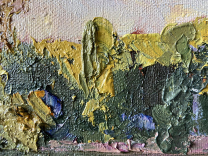 Oil painting It is getting dark by Gaponchenko Ivan Ivanovich impasto strokes