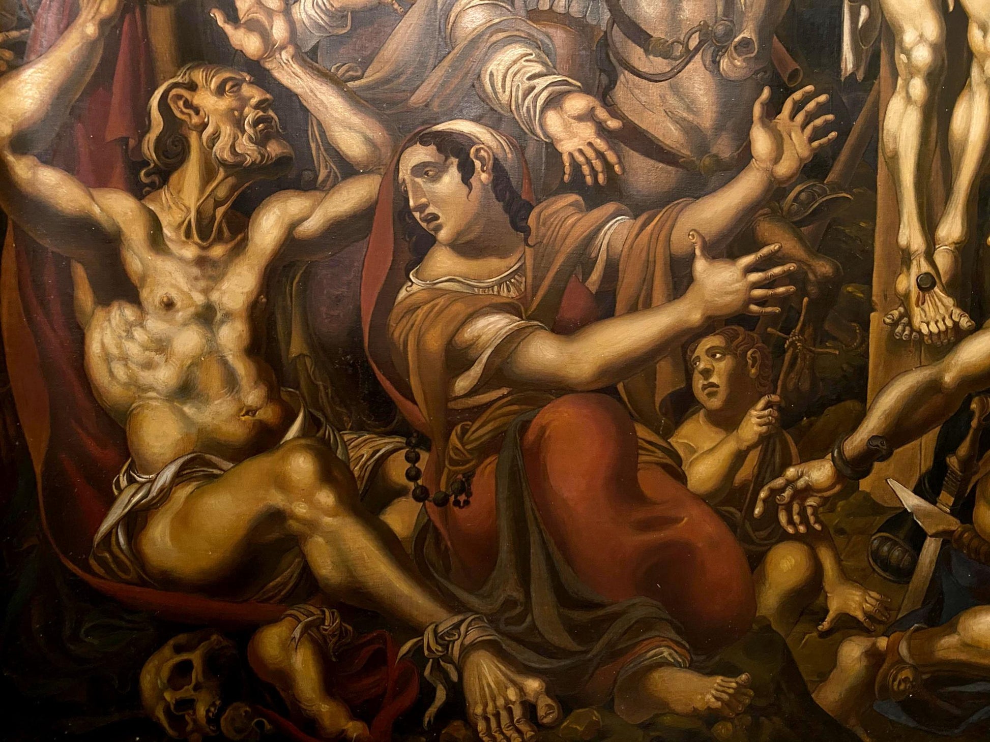 Dramatic Crucifixion oil painting by Litvinov Oleg Arkad’yevich