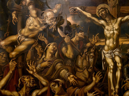 Oil painting of Jesus Christ Crucifixion by Litvinov Oleg Arkad’yevich