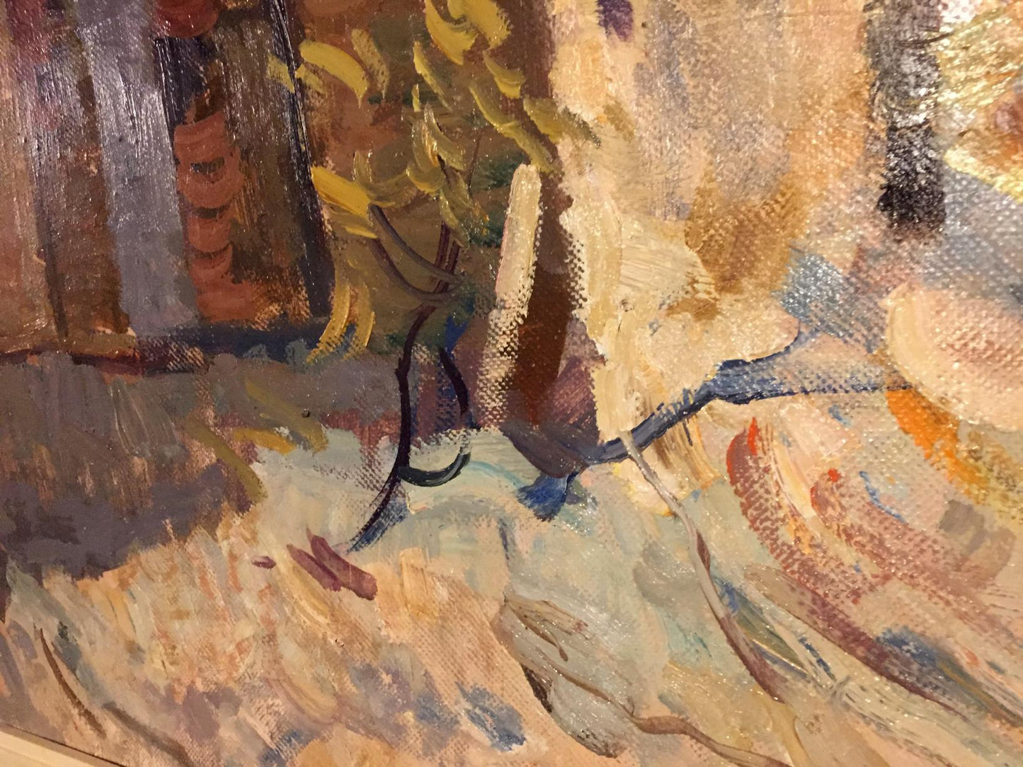 Oil painting Hot day C. by Sergeyeva Nina textured earthy tones