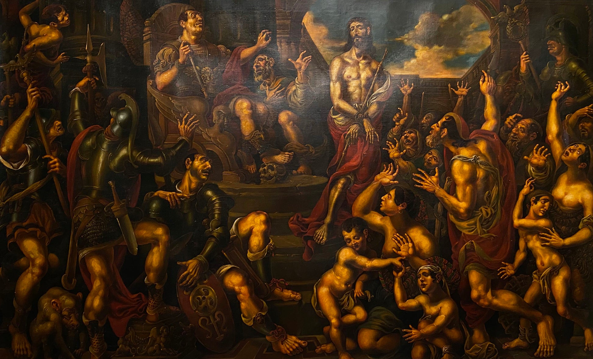 Oil painting Christ before Pilate by Litvinov Oleg Arkad’yevich