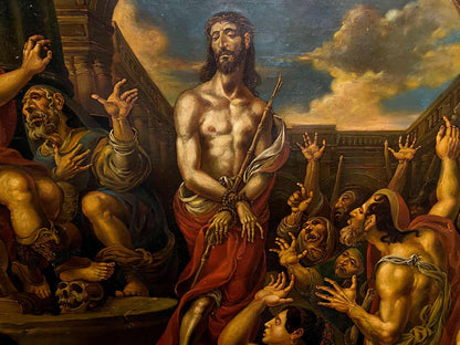 Oil painting of shirtless Christ before Pilate by Litvinov Oleg Arkad’yevich
