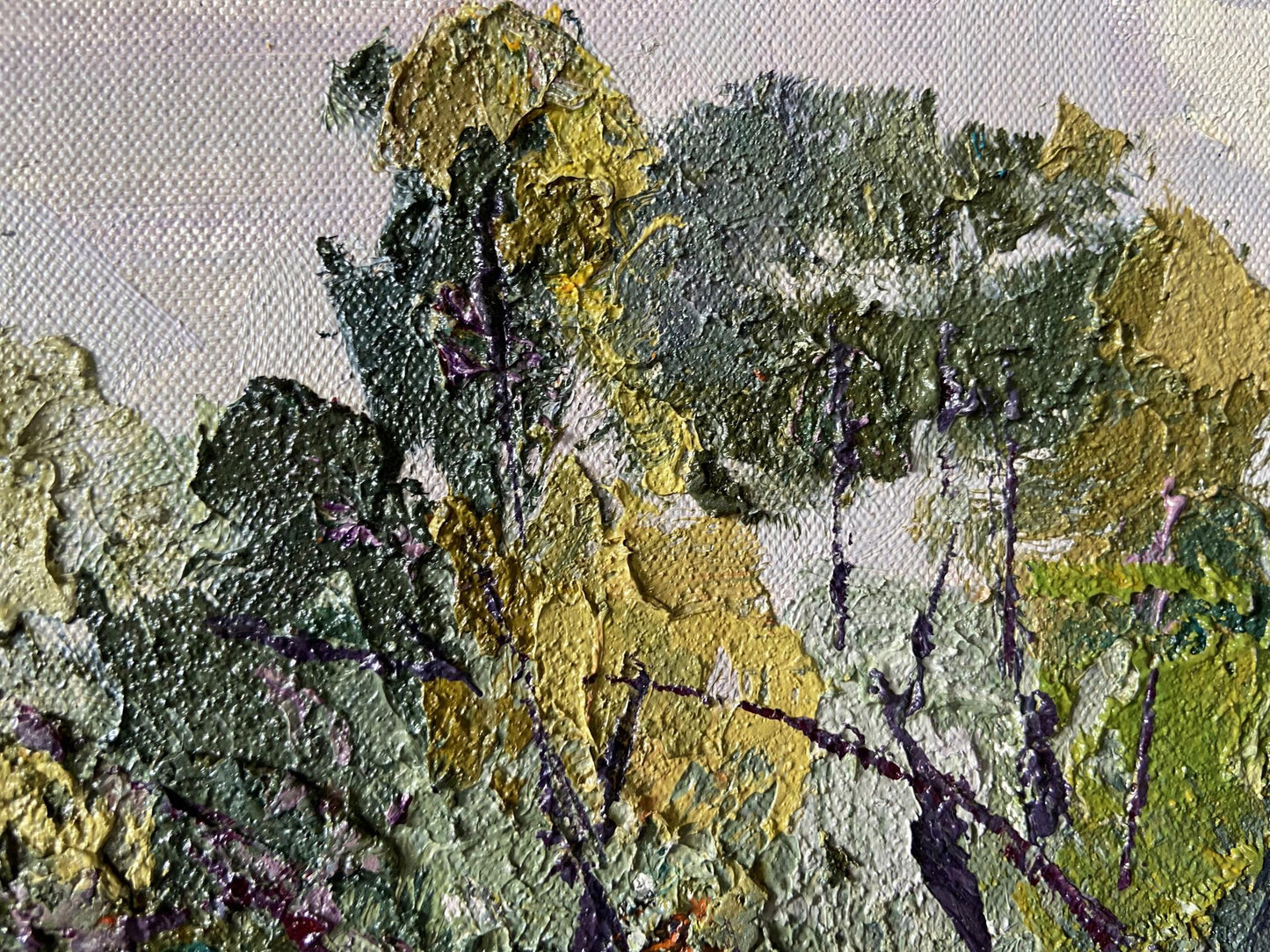 Oil painting Summer sunny landscape by Gaponchenko Ivan Ivanovich