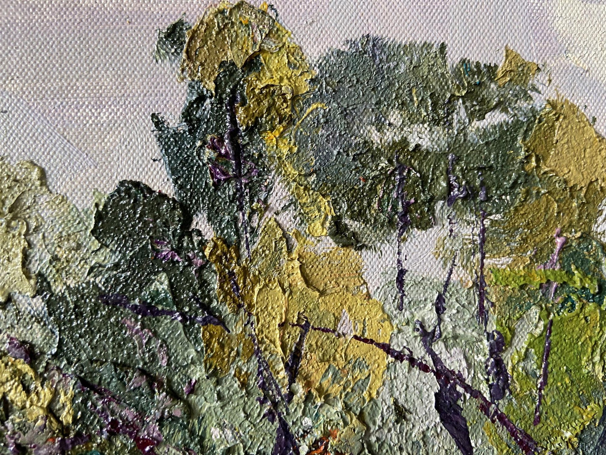 Oil painting Summer sunny landscape by Gaponchenko Ivan Ivanovich