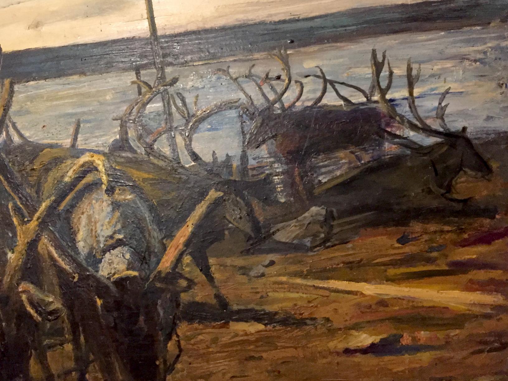 Oil painting Autumn on Vaigach by Nedoshovenko Tamara Fedorovna
