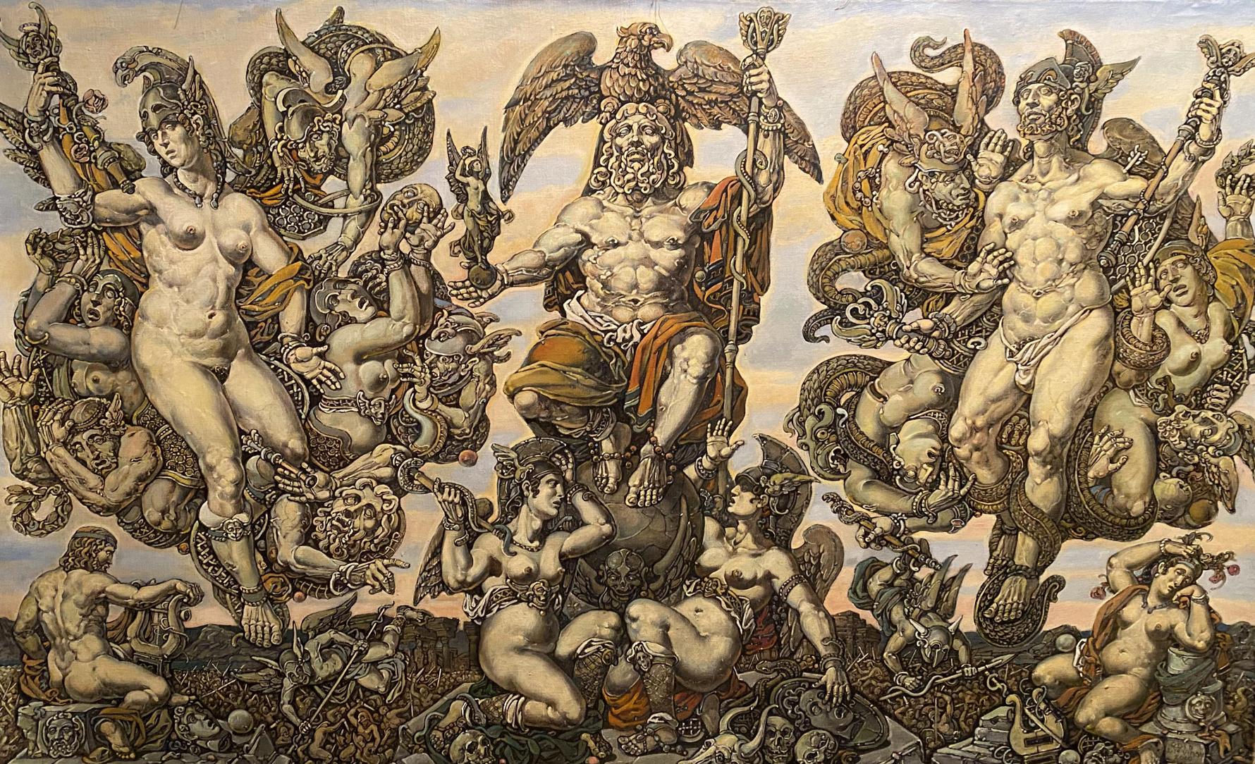 Oil painting of Homers Apotheosis by Litvinov Oleg Arkadyevich