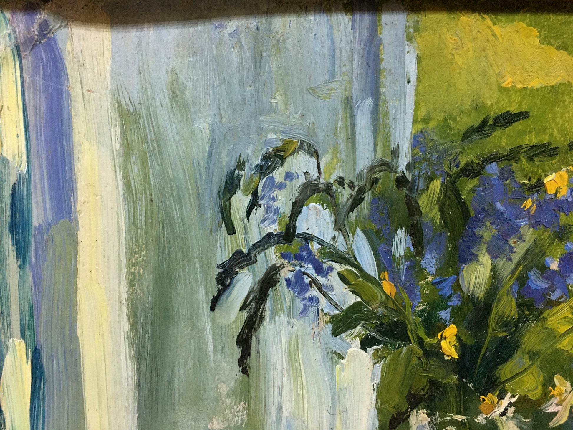 Oil painting Flowers on the Window by Poplavsky Mikhail Konstantinovich