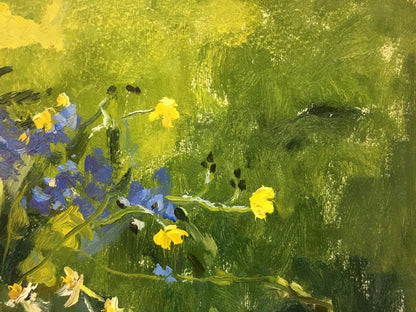 Oil painting Flowers on the Window by Poplavsky Mikhail Konstantinovich