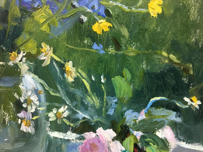 Oil painting Flowers on the Window by Poplavsky Mikhail Konstantinovich