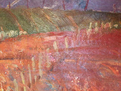 The Mountains: an oil painting by Nikolay Aleksandrovich Khrustalenko