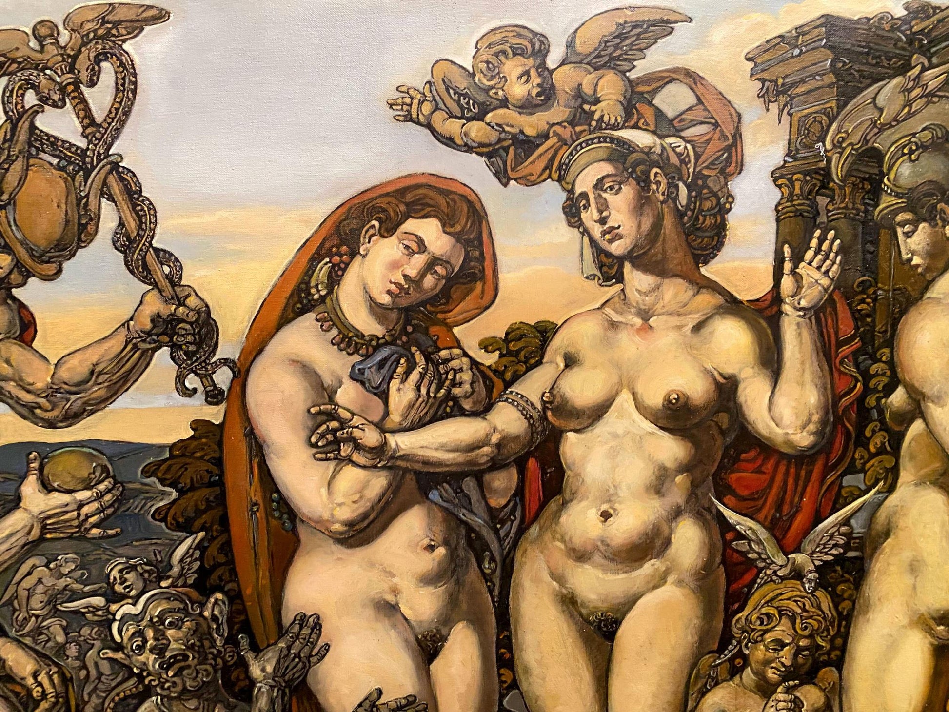 Oil painting The Judgment of Paris by Litvinov Oleg Arkad’yevich