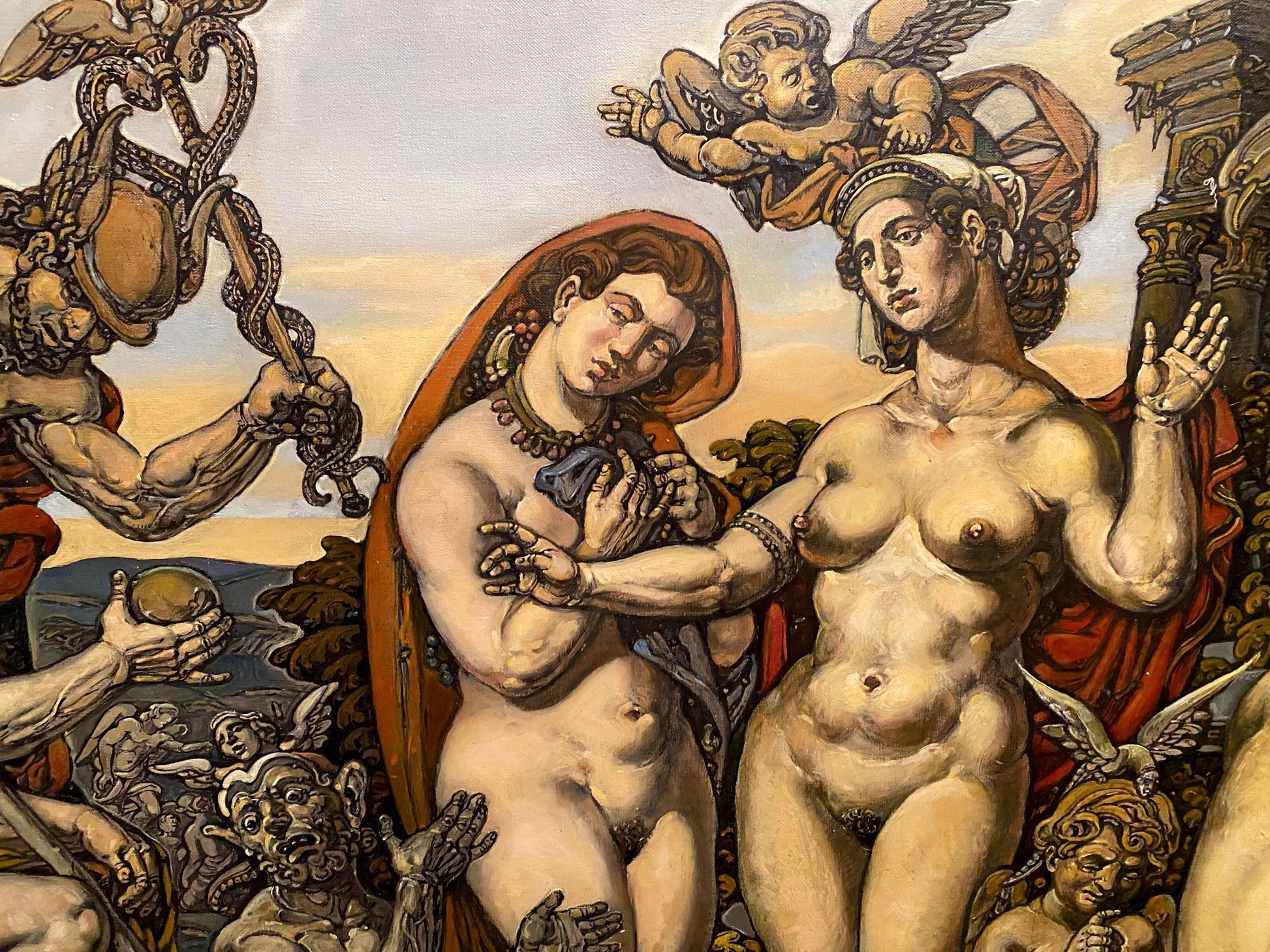 Oil painting The Judgment of Paris by Litvinov Oleg Arkadyevich