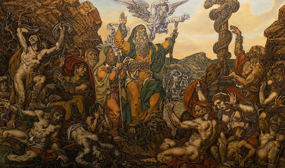 Oil painting Brazen serpent by Litvinov Oleg Arkad’yevich mural