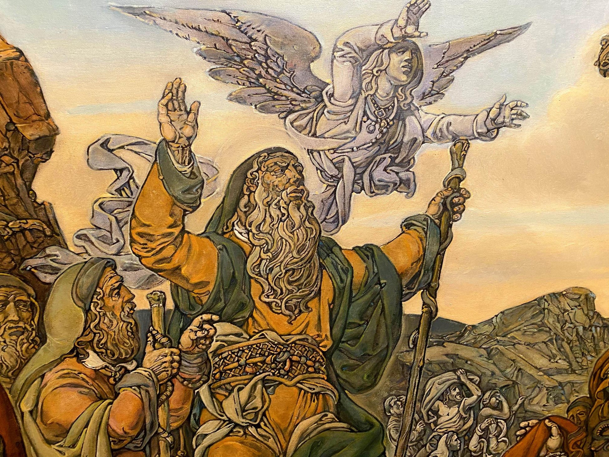 Oil painting of Brazen Serpent by Litvinov Oleg Arkad’yevich