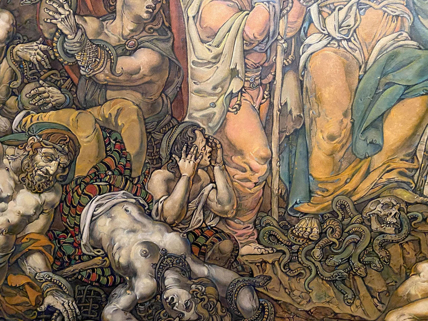 Oil painting of Brazen Serpent by Litvinov Oleg Arkad’yevich