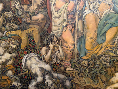 Oil painting of Brazen Serpent by Litvinov Oleg Arkad’yevich