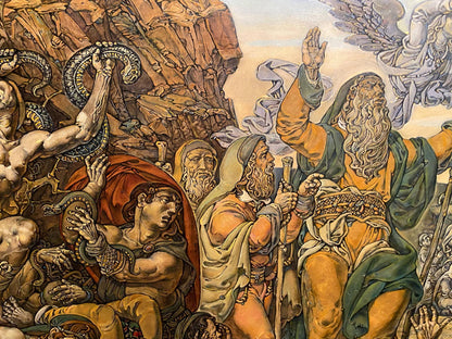 Detailed oil painting of Brazen Serpent by Litvinov Oleg Arkad’yevich