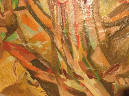 Abstract oil painting Palimpsest by Stadnik Vladimir in warm earth tones
