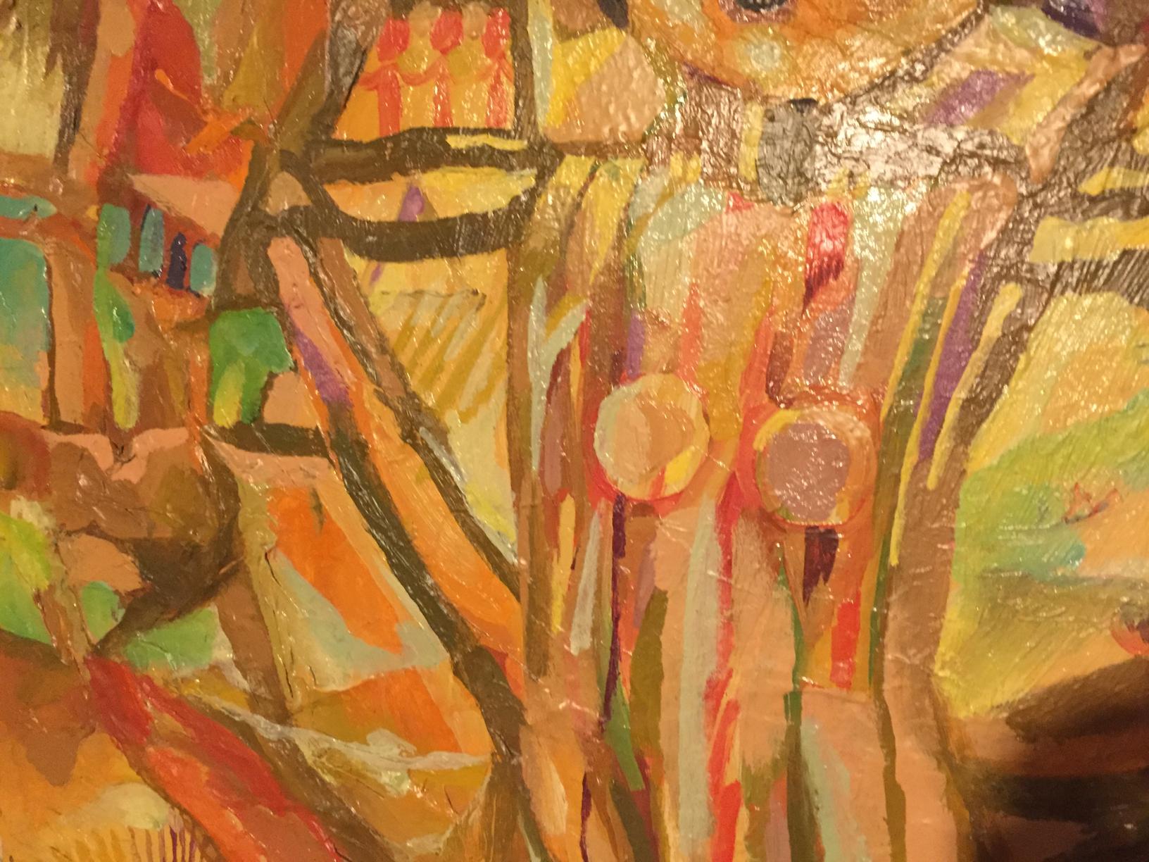 Vibrant abstract oil painting Palimpsest by Stadnik Vladimir