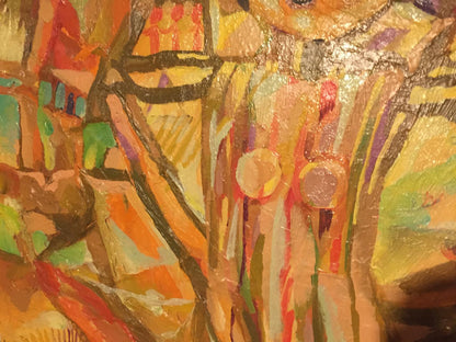 Vibrant abstract oil painting Palimpsest by Stadnik Vladimir