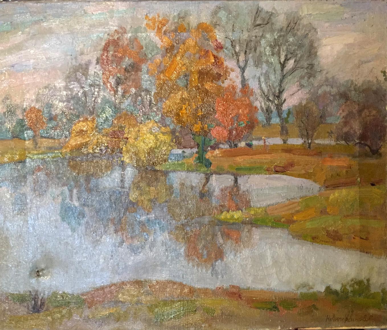 Autumn oil painting by March Nechiporenko Elena Genrikhovna