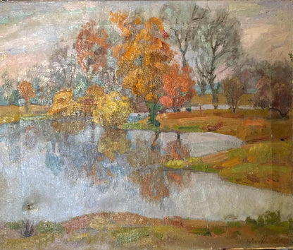 Autumn oil painting by March Nechiporenko Elena Genrikhovna