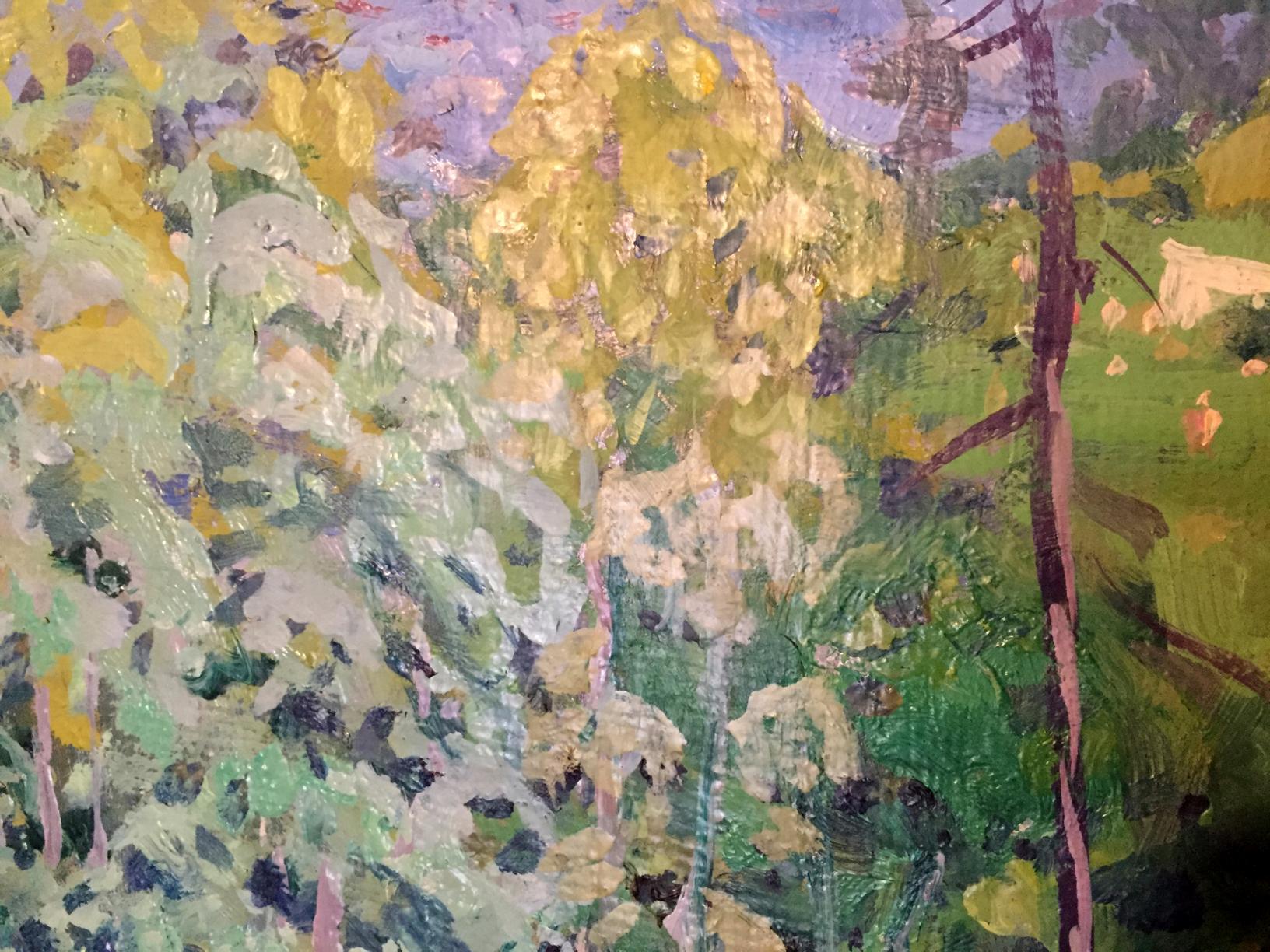 Vibrant impressionist oil painting Forest by Kolosovsky Georgy Sergeevich
