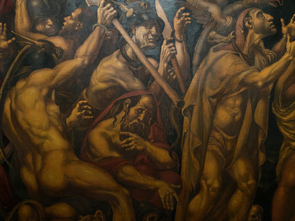 Dramatic oil painting A meeting by Litvinov Oleg Arkad’yevich