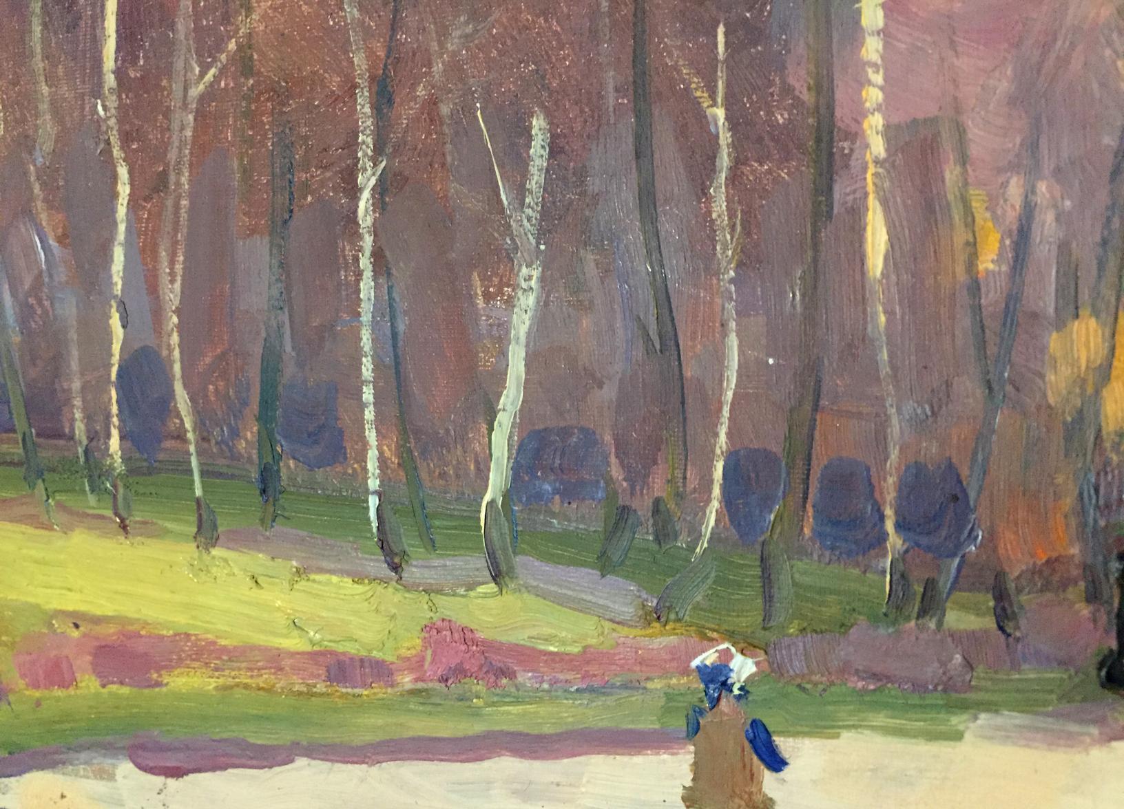 Oil painting Golden forest by Khrustalenko Nikolay Aleksandrovich
