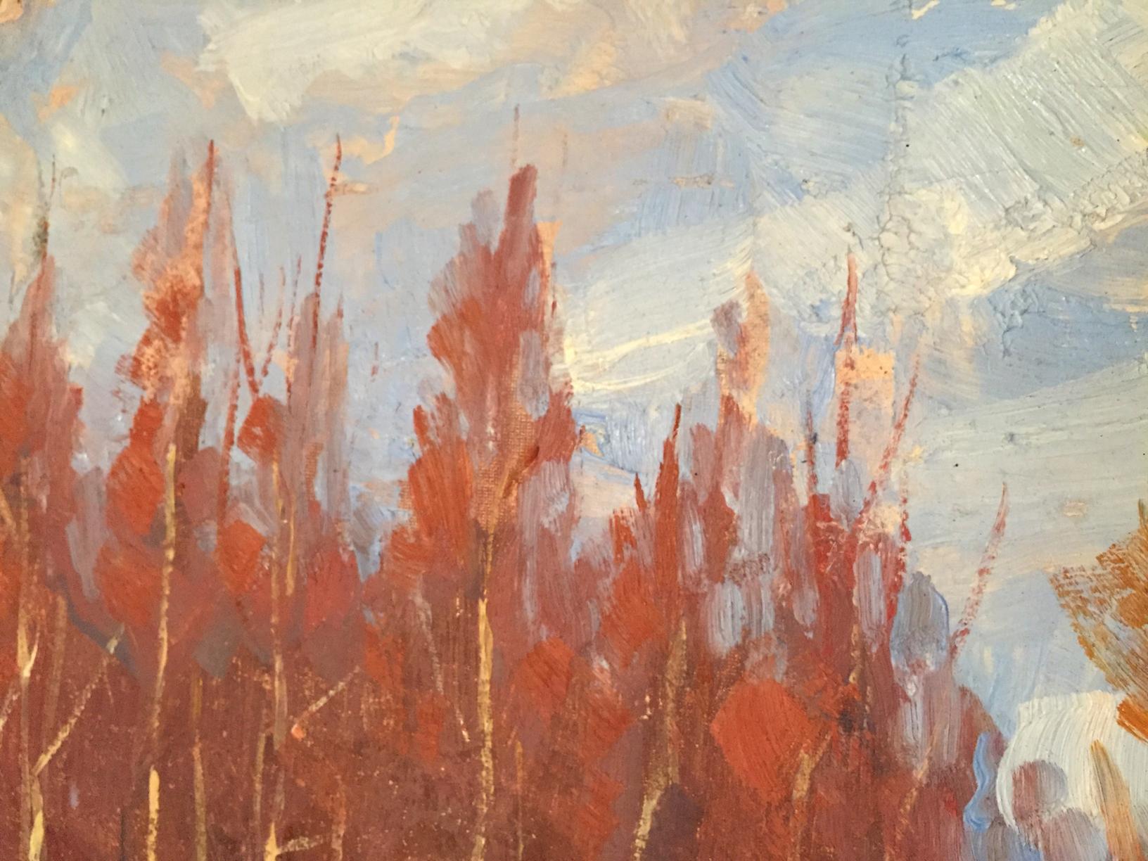 Oil painting Golden forest by Khrustalenko Nikolay Aleksandrovich