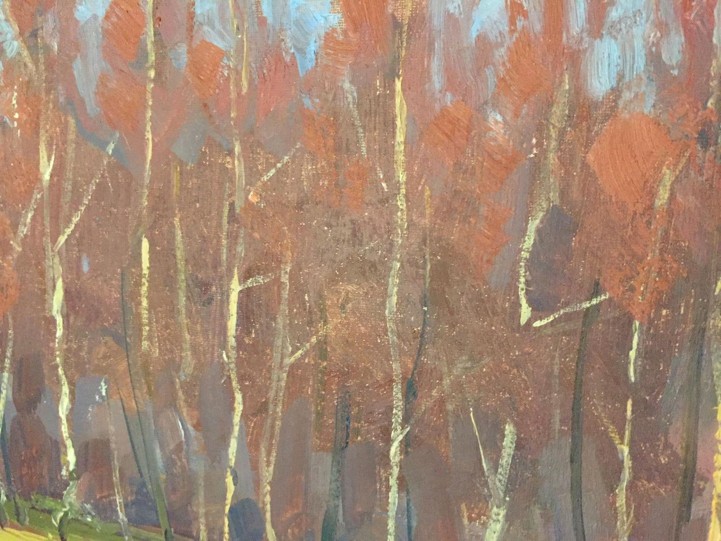 Oil painting Golden forest by Khrustalenko Nikolay Aleksandrovich
