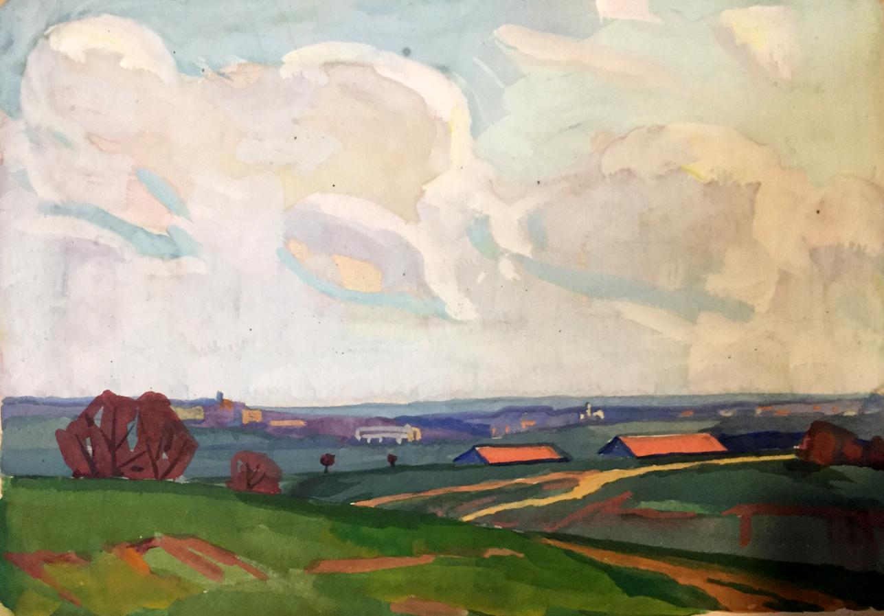 Oil painting Fields by Khrustalenko Nikolay Aleksandrovich
