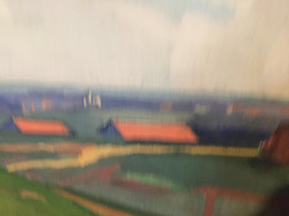 Blurry impressionist oil painting Fields by Khrustalenko Nikolay Aleksandrovich