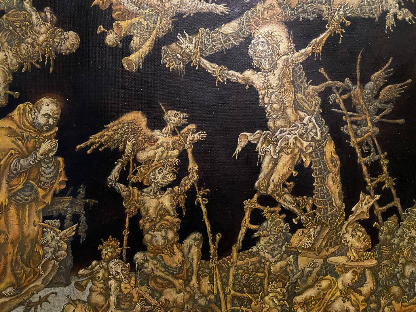 20th century apocalypse oil painting by Litvinov Oleg Arkad’yevich