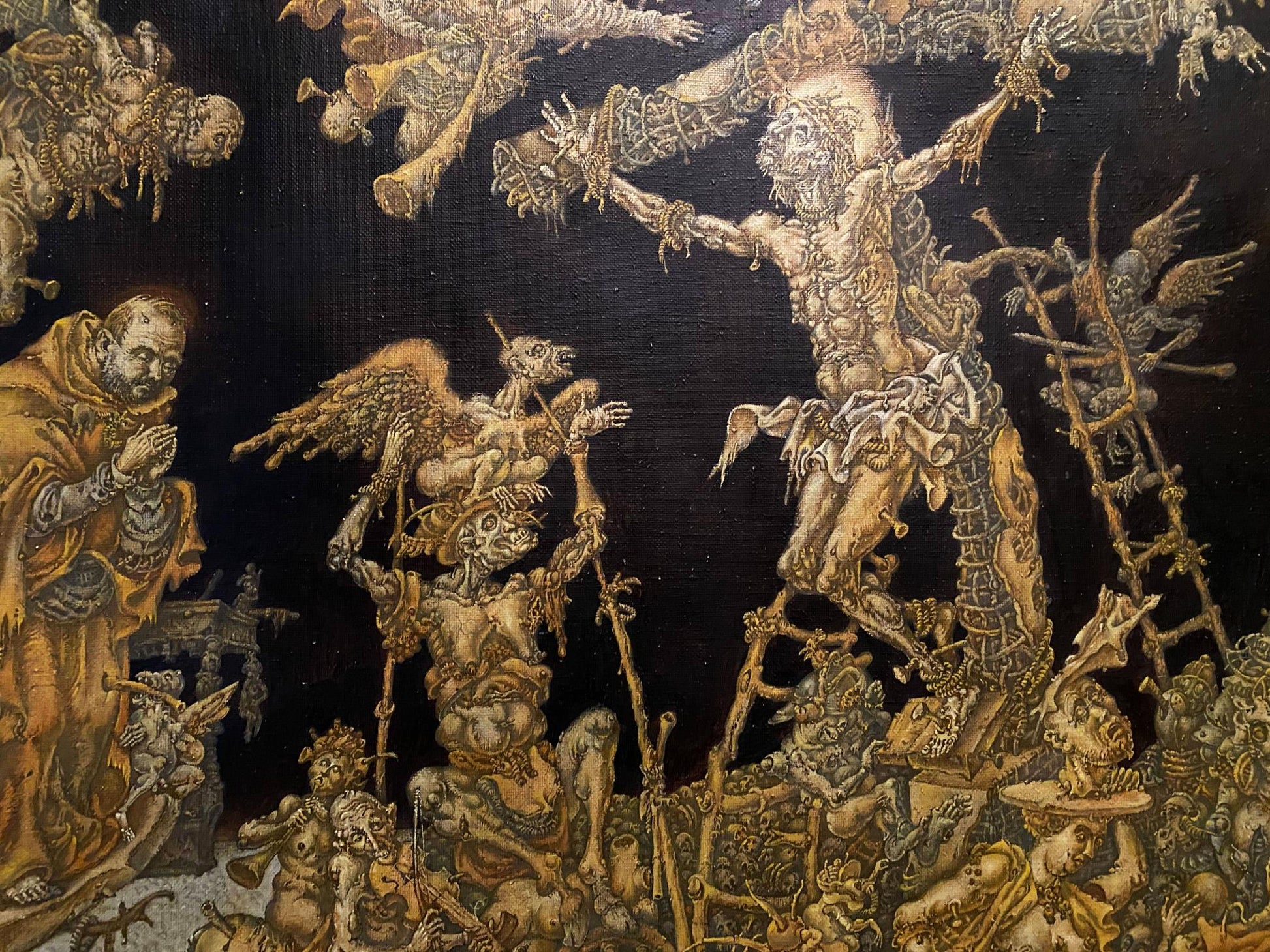 20th century apocalypse oil painting by Litvinov Oleg Arkad’yevich