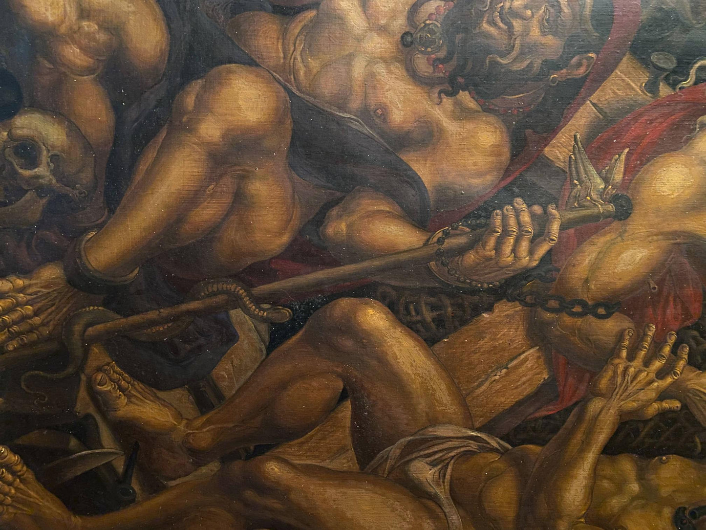Dramatic oil painting of Crucifixion of Saint Peter by Litvinov Oleg Arkad’yevich