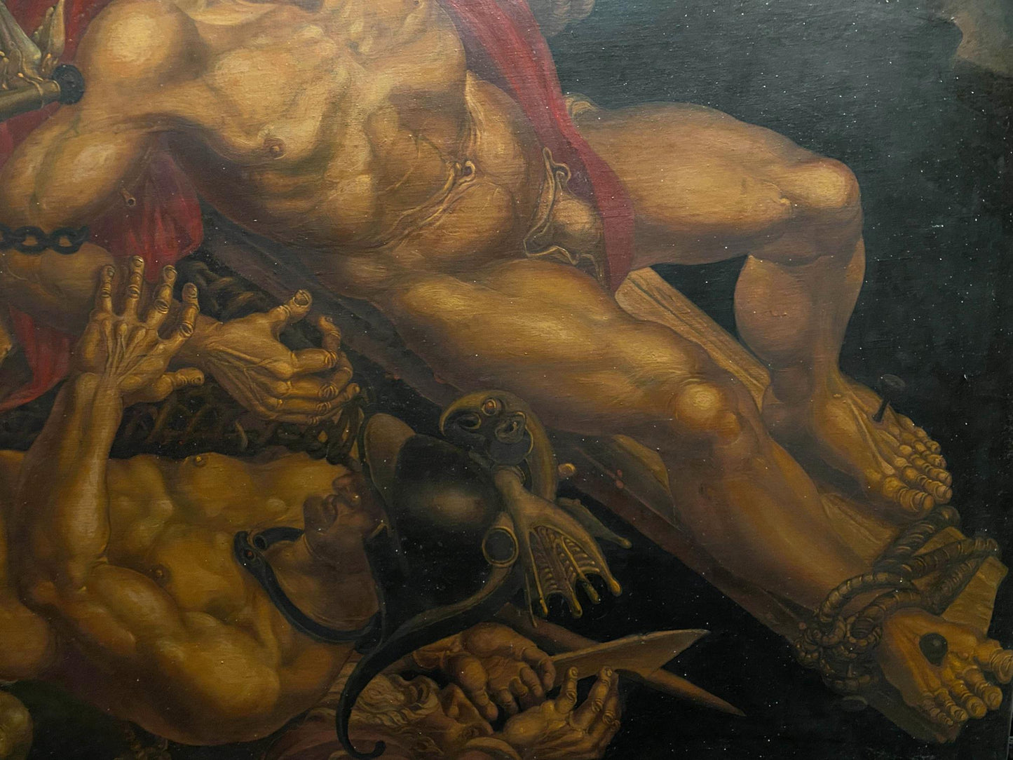 Oil painting of Crucifixion of Saint Peter by Litvinov Oleg Arkadyevich