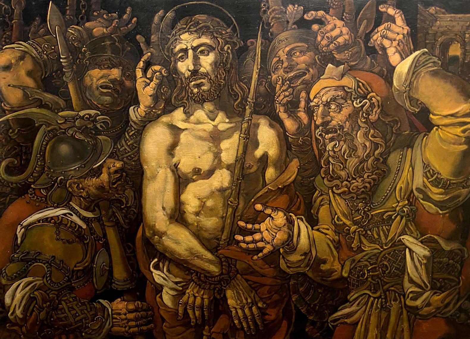 Oil painting The Mockery of Christ by Litvinov Oleg Arkadyevich